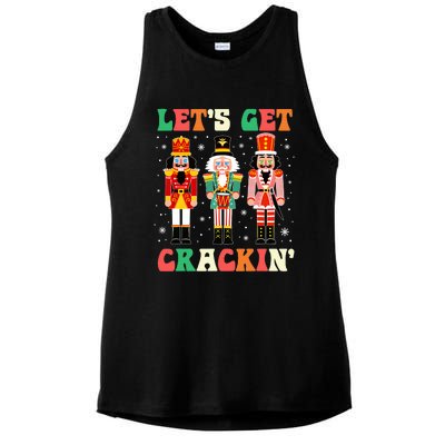 Christmas Nutcracker Squad Let's Get Crackin Ballet Ladies PosiCharge Tri-Blend Wicking Tank