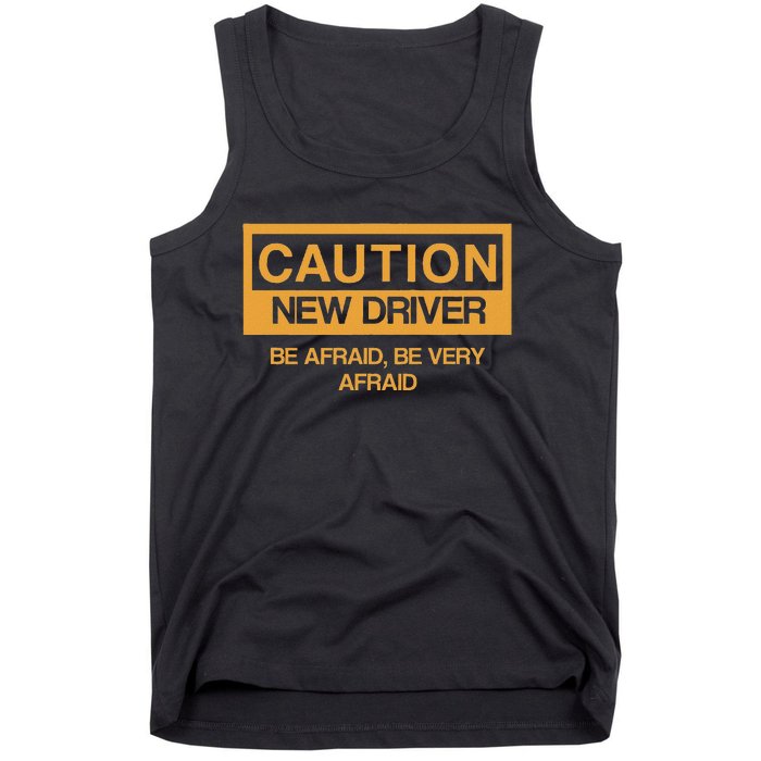 Caution New Student Driver Funny Tank Top