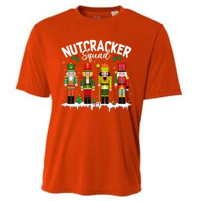 Christmas Nutcracker Squad Holiday Christmas Xmas Pajama Cooling Performance Crew T-Shirt