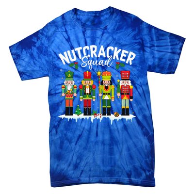 Christmas Nutcracker Squad Holiday Christmas Xmas Pajama Tie-Dye T-Shirt