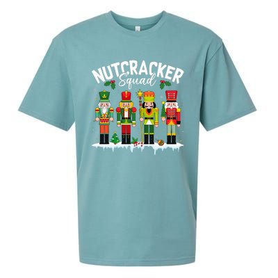 Christmas Nutcracker Squad Holiday Christmas Xmas Pajama Sueded Cloud Jersey T-Shirt