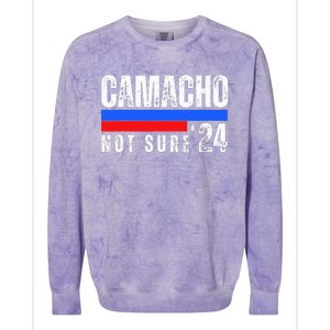 Camacho Not Sure 2024 Presidential Campaign Colorblast Crewneck Sweatshirt