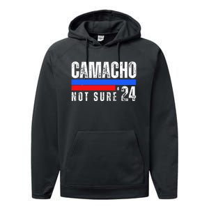 Camacho Not Sure 2024 Presidential Campaign Performance Fleece Hoodie