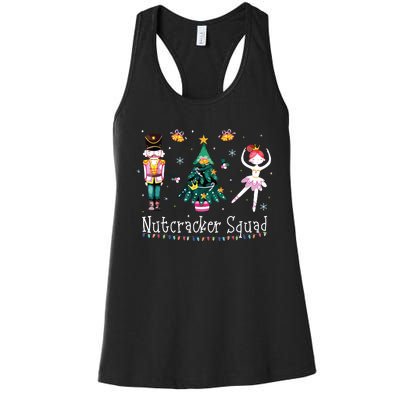 Christmas Nutcracker Squad Ballet Dance Women's Racerback Tank