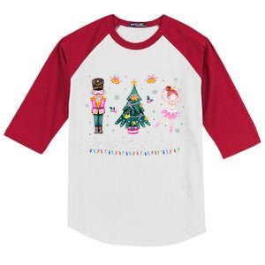 Christmas Nutcracker Squad Ballet Dance Kids Colorblock Raglan Jersey