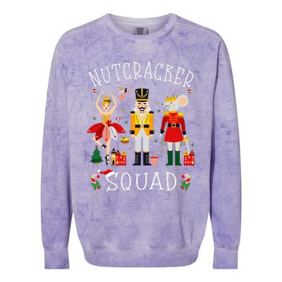 Christmas Nutcracker Squad Ballet Dance Colorblast Crewneck Sweatshirt