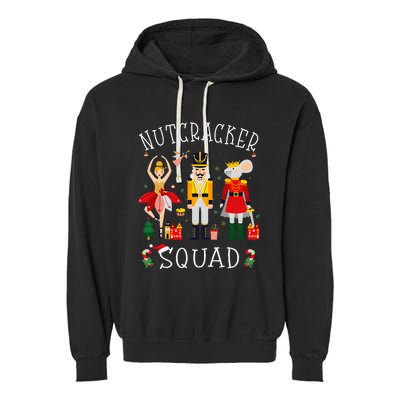 Christmas Nutcracker Squad Ballet Dance Garment-Dyed Fleece Hoodie