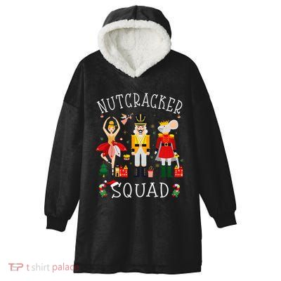 Christmas Nutcracker Squad Ballet Dance Hooded Wearable Blanket