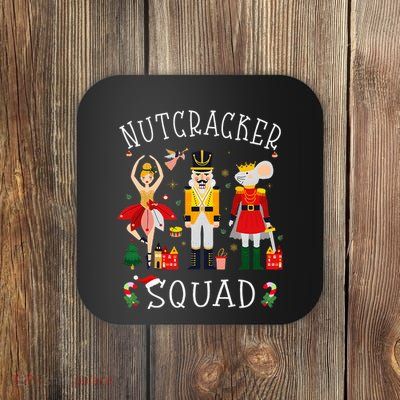 Christmas Nutcracker Squad Ballet Dance Coaster