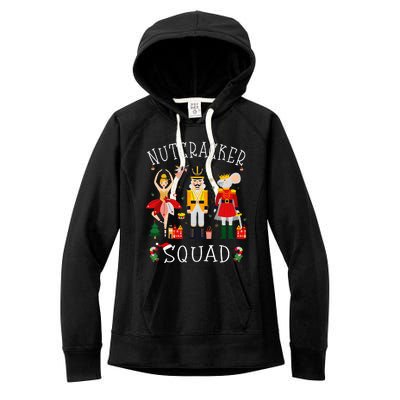 Christmas Nutcracker Squad Ballet Dance Women's Fleece Hoodie