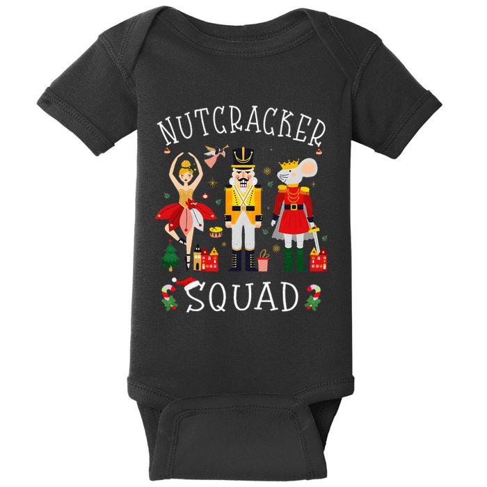 Christmas Nutcracker Squad Ballet Dance Baby Bodysuit