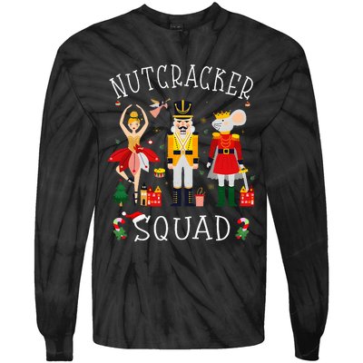 Christmas Nutcracker Squad Ballet Dance Tie-Dye Long Sleeve Shirt