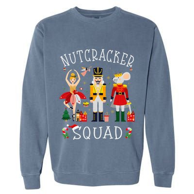 Christmas Nutcracker Squad Ballet Dance Garment-Dyed Sweatshirt
