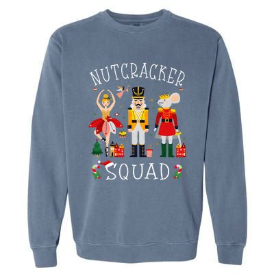 Christmas Nutcracker Squad Ballet Dance Garment-Dyed Sweatshirt