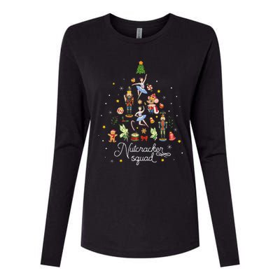 Christmas Nutcracker Squad Ballet Dance Kids Womens Cotton Relaxed Long Sleeve T-Shirt