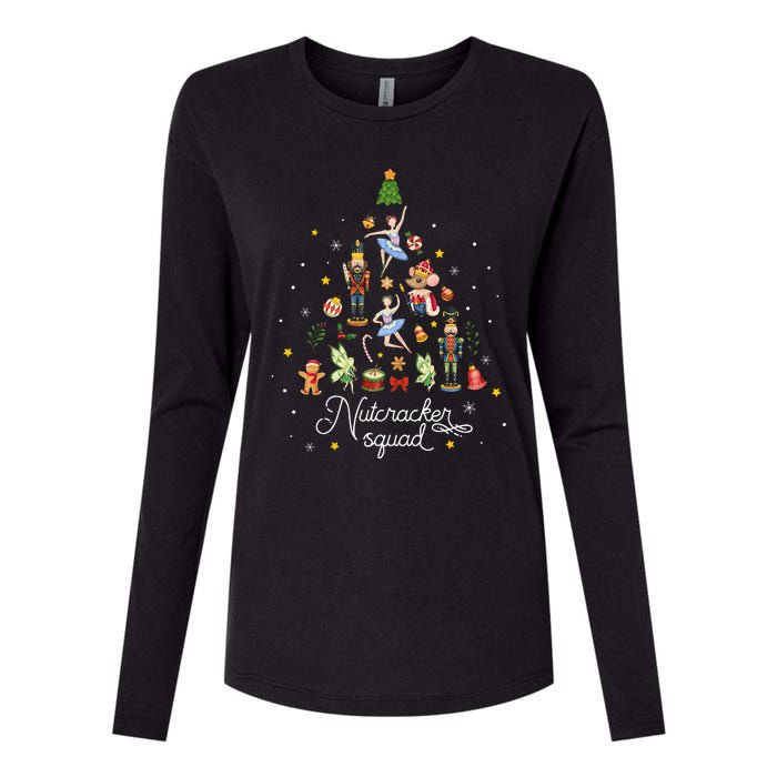 Christmas Nutcracker Squad Ballet Dance Kids Womens Cotton Relaxed Long Sleeve T-Shirt