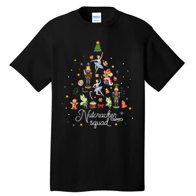 Christmas Nutcracker Squad Ballet Dance Kids Tall T-Shirt