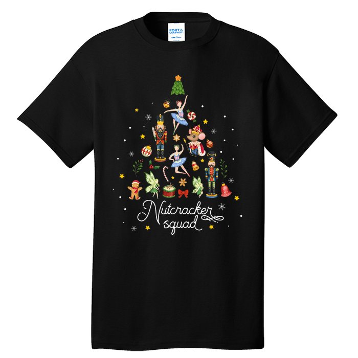 Christmas Nutcracker Squad Ballet Dance Kids Tall T-Shirt