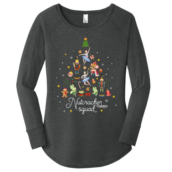 Christmas Nutcracker Squad Ballet Dance Kids Women's Perfect Tri Tunic Long Sleeve Shirt