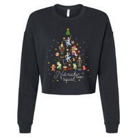 Christmas Nutcracker Squad Ballet Dance Kids Cropped Pullover Crew