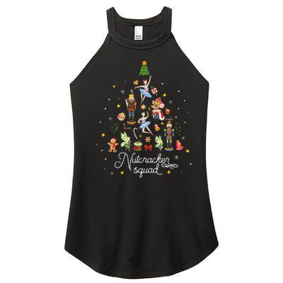 Christmas Nutcracker Squad Ballet Dance Kids Women's Perfect Tri Rocker Tank