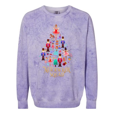 Christmas Nutcracker Squad Ballet Dance Colorblast Crewneck Sweatshirt