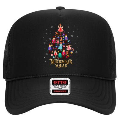 Christmas Nutcracker Squad Ballet Dance High Crown Mesh Back Trucker Hat