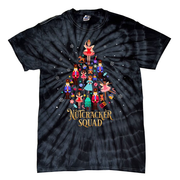 Christmas Nutcracker Squad Ballet Dance Tie-Dye T-Shirt