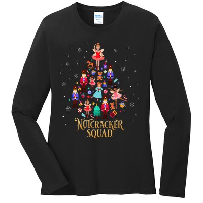 Christmas Nutcracker Squad Ballet Dance Ladies Long Sleeve Shirt