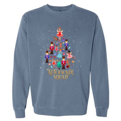 Christmas Nutcracker Squad Ballet Dance Garment-Dyed Sweatshirt