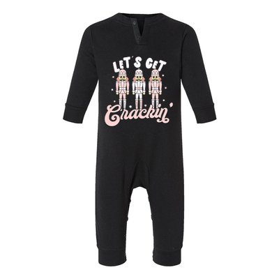 Christmas Nutcracker Squad Lets get Crackin Ballet Infant Fleece One Piece