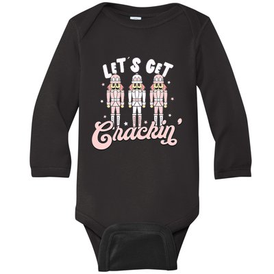 Christmas Nutcracker Squad Lets get Crackin Ballet Baby Long Sleeve Bodysuit