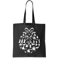 christmas nativity scene ornament funny  Tote Bag