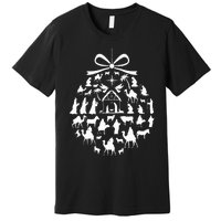 christmas nativity scene ornament funny  Premium T-Shirt