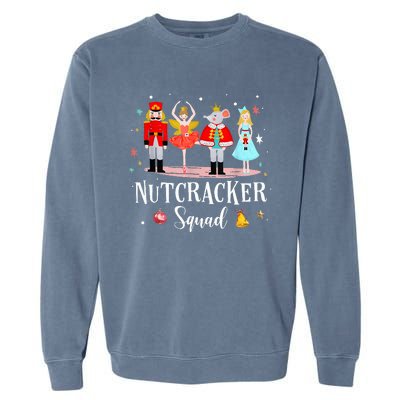 Christmas Nutcracker Squad Ballet Dance Garment-Dyed Sweatshirt