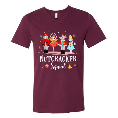 Christmas Nutcracker Squad Ballet Dance V-Neck T-Shirt