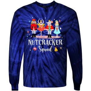 Christmas Nutcracker Squad Ballet Dance Tie-Dye Long Sleeve Shirt