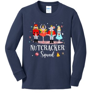 Christmas Nutcracker Squad Ballet Dance Kids Long Sleeve Shirt