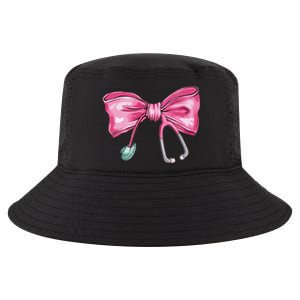 Coquette Nurse Stethoscope Bow Cool Comfort Performance Bucket Hat