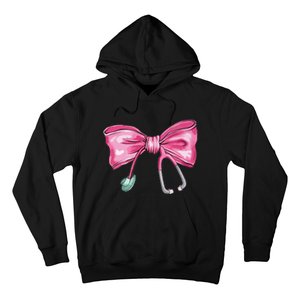 Coquette Nurse Stethoscope Bow Hoodie