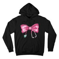 Coquette Nurse Stethoscope Bow Hoodie