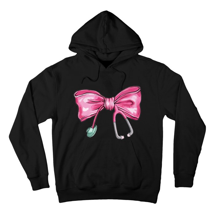 Coquette Nurse Stethoscope Bow Hoodie