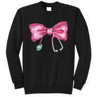 Coquette Nurse Stethoscope Bow Sweatshirt