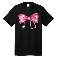 Coquette Nurse Stethoscope Bow Tall T-Shirt