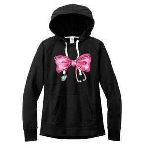 Coquette Nurse Stethoscope Bow Women's Fleece Hoodie