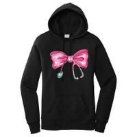 Coquette Nurse Stethoscope Bow Women's Pullover Hoodie