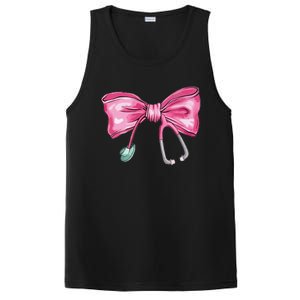 Coquette Nurse Stethoscope Bow PosiCharge Competitor Tank