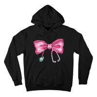 Coquette Nurse Stethoscope Bow Tall Hoodie