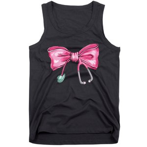 Coquette Nurse Stethoscope Bow Tank Top