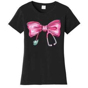 Coquette Nurse Stethoscope Bow Women's T-Shirt